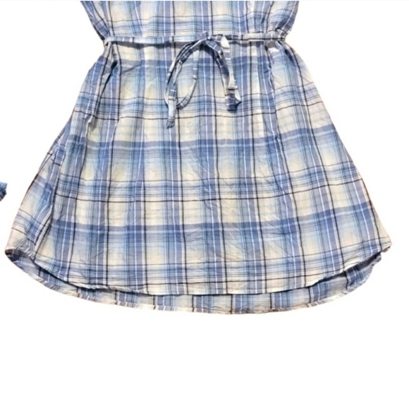 Motherhood Maternity Plaid Convertible Sleeve Button Front Top Sz M - Picture 7 of 9